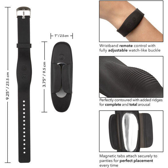 CALEXOTICS - BRACELET PANTY TEASER WITH REMOTE CONTROL