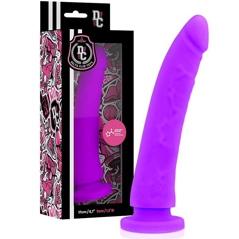 DELTA CLUB - TOYS LILAC DILDO MEDIZINISCHES SILIKON 17 CM -O- 3 CM