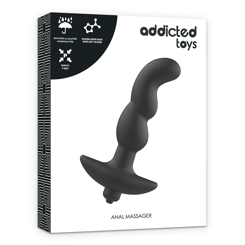 ADDICTED TOYS - ANALMASSAGER MIT SCHWARZER VIBRATION. MODEL 2