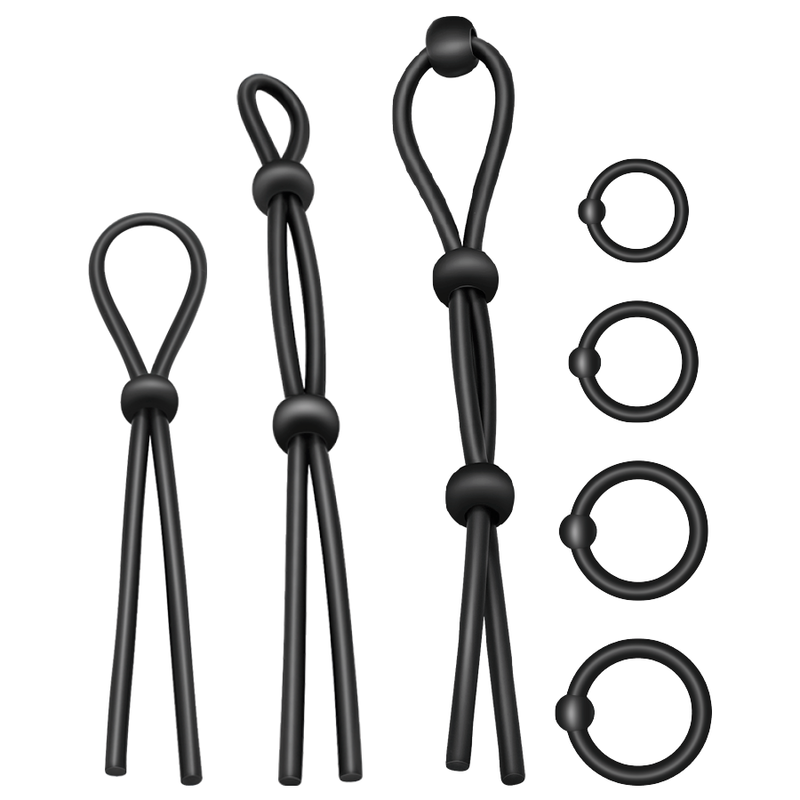 ADDICTED TOYS - FLEXIBLE SILIKON-COCKRING-SET 7-TEILIG